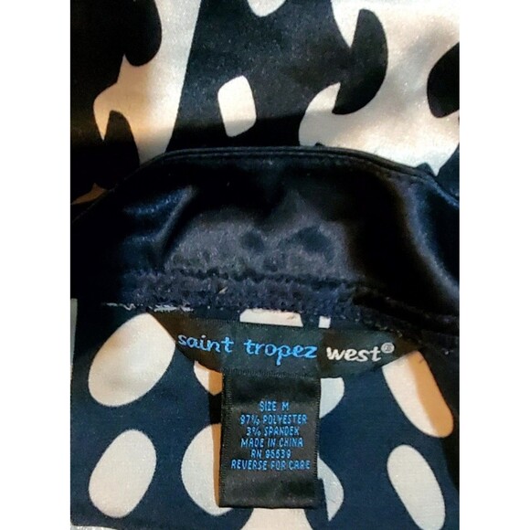 Kimono Style Blouse M Black White Flowing Lightweight Boho Chic Feminine Top - Picture 5 of 7